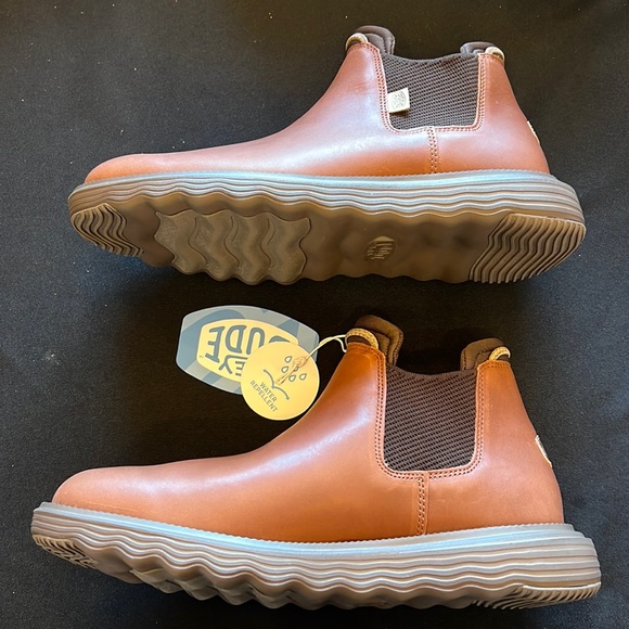 HEY DUDE BRANSON BOOT CRAFT LEATHER COGNAC 40388-21N Womens Various Sizes - Picture 2 of 11